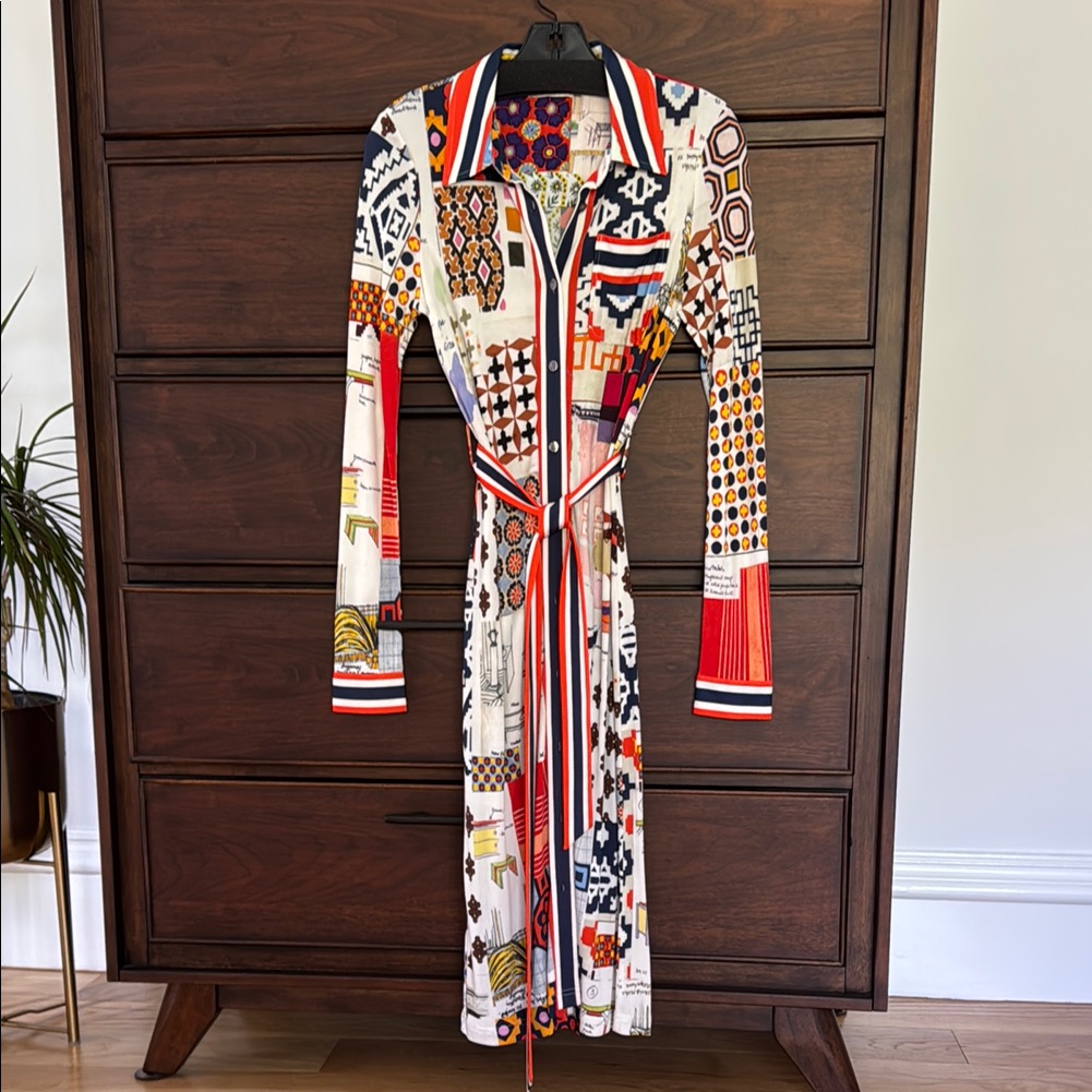 Tory Burch Stylish Multicolor Dress, Xs